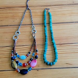 2 Vintage necklaces sold together